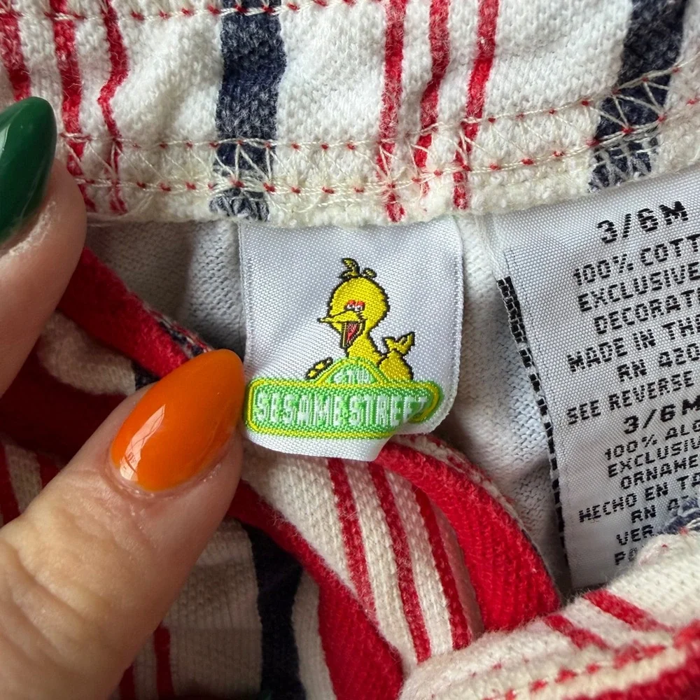 1994 Sesame Street Elmo Baseball Outfit‎ Baby Onesie Hat Pants Vintage